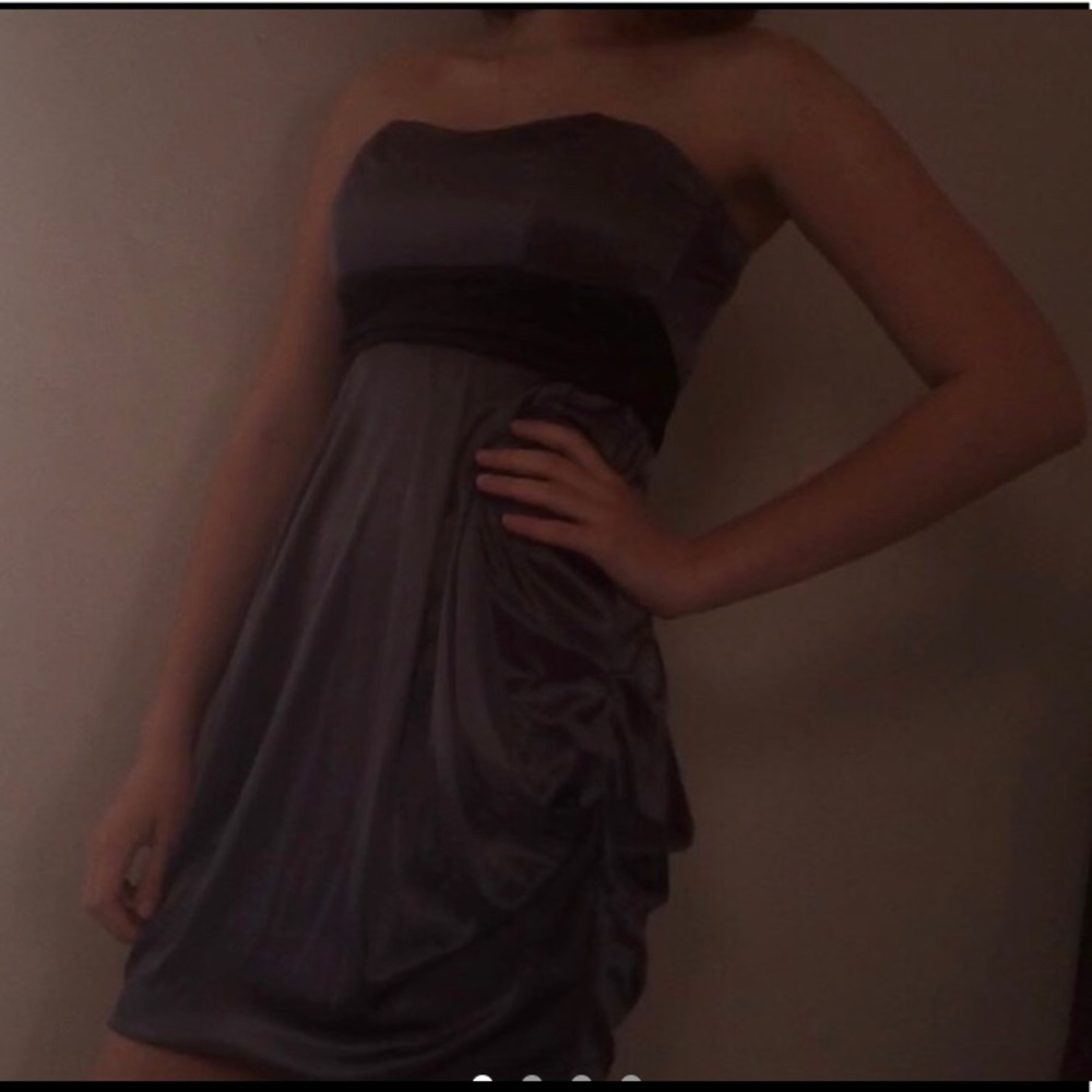 Grey/blue evening dress